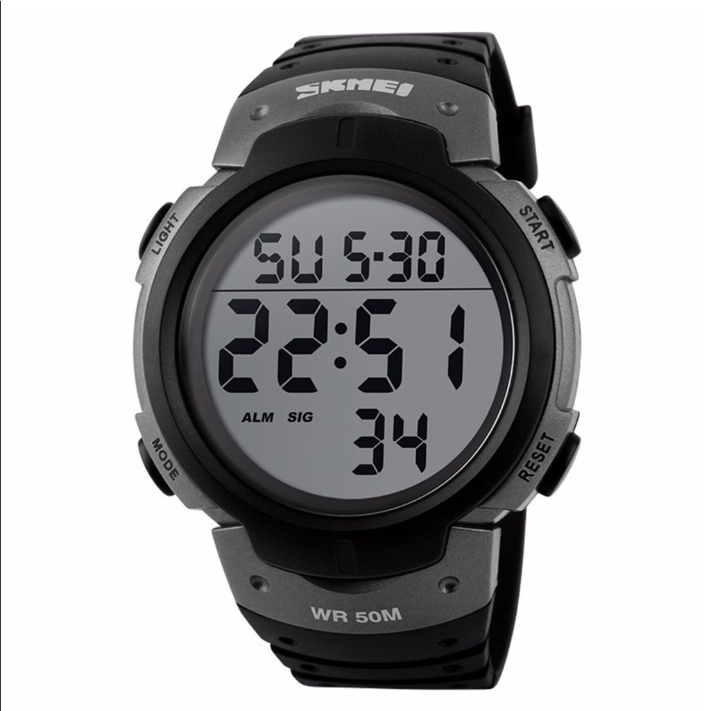 Mens Military Digital Waterproof Sport Watch